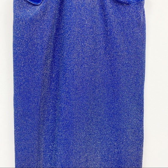 BEBE‎ Blue Turtleneck Sleeveless Racerback Dress PS - Picture 11 of 13